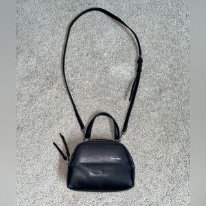 Calvin Klein Crossbody Bag Black Vegan Leather